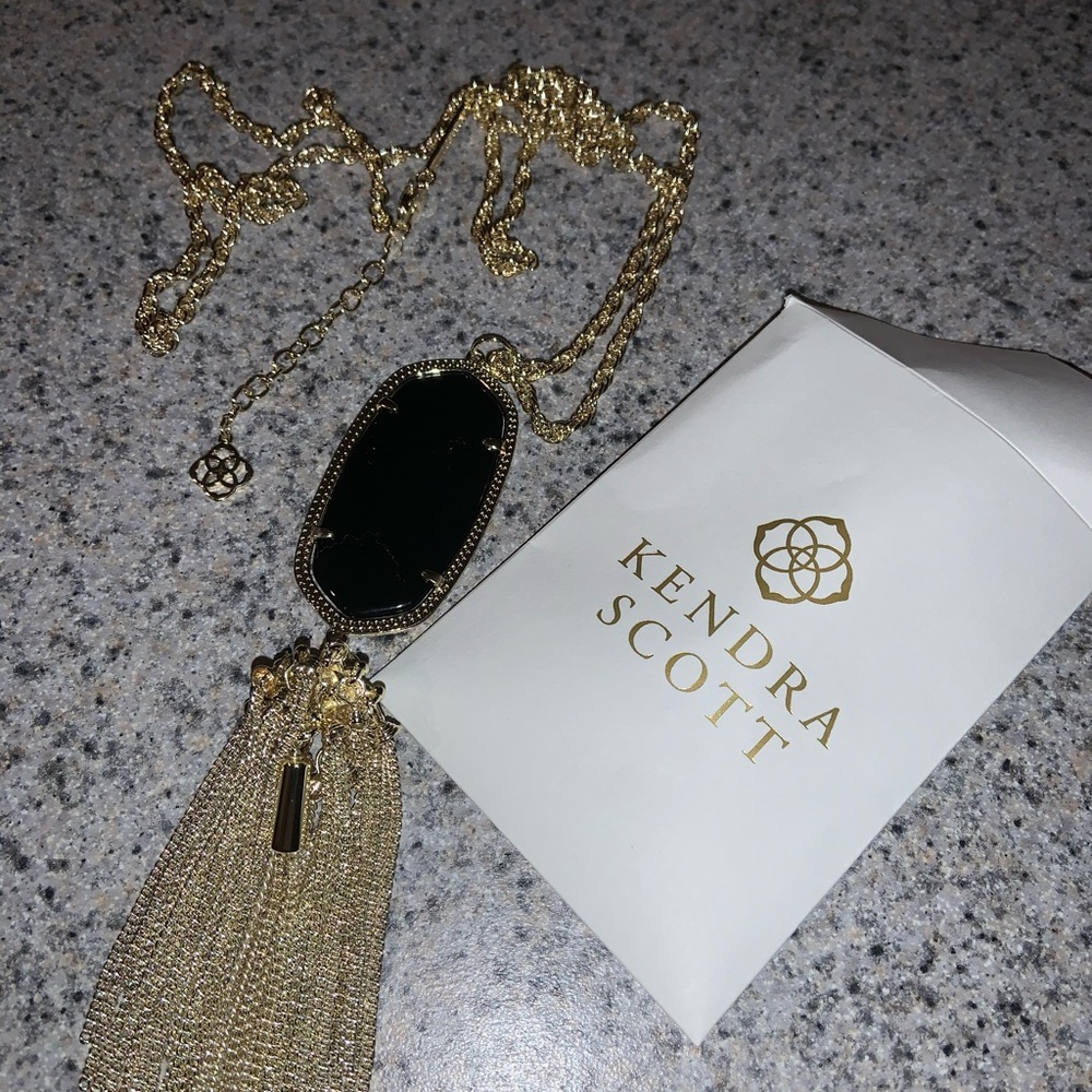 Kendra Scott Rayne Gold Long Pendant Necklace